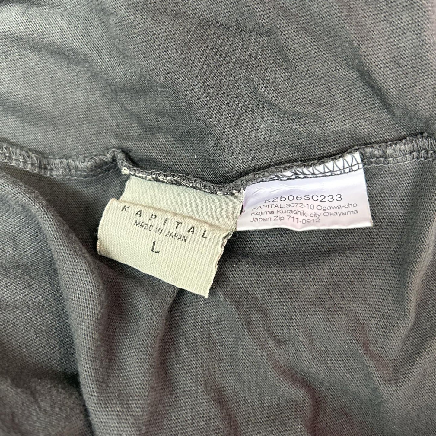 KAPITAL キャピタル K2506SC233 PECKISH レインスカル 天竺 半袖Tシャツ トップス