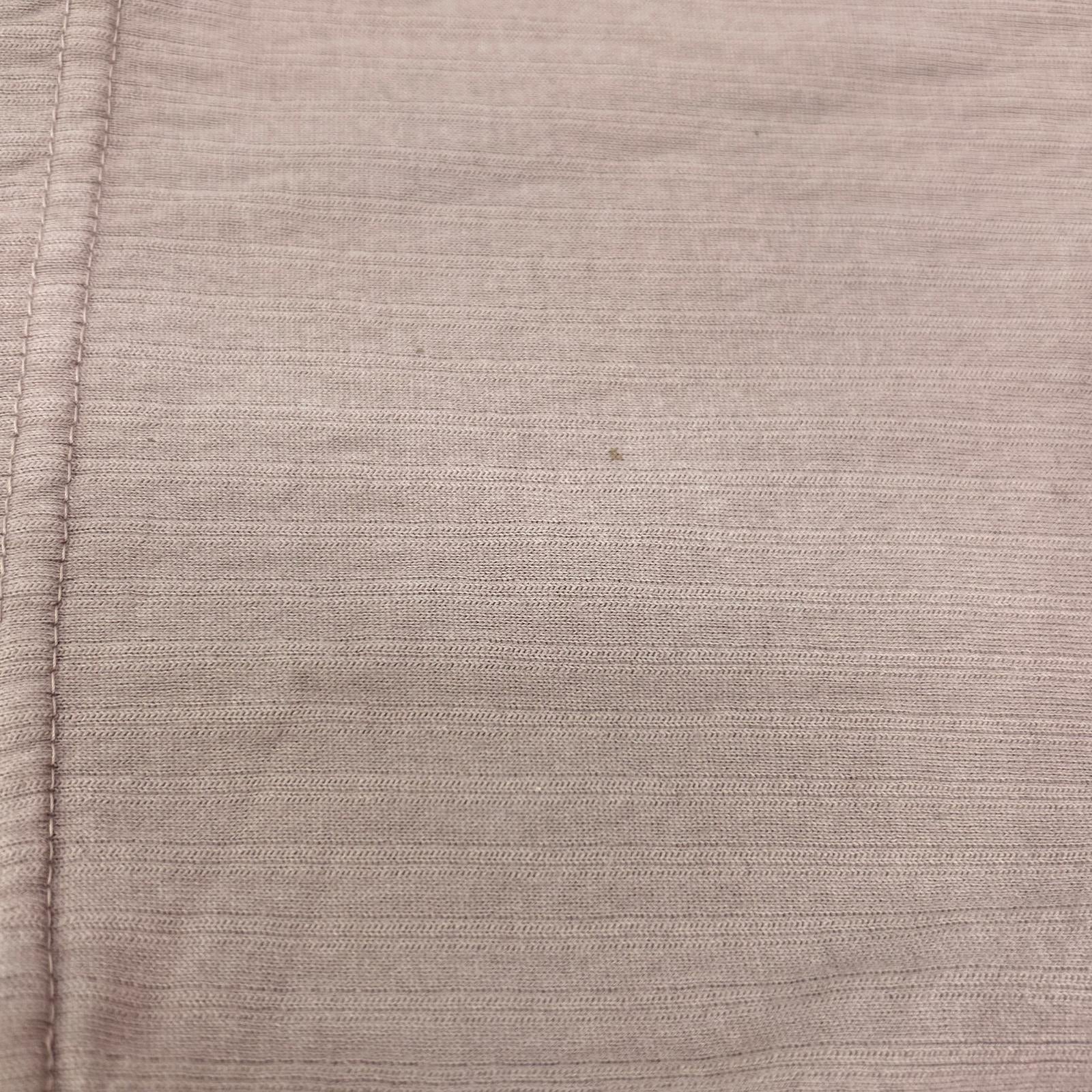 AUBERGE オーベルジュ パープル Vガゼット コットン ストライプ Tシャツ トップス