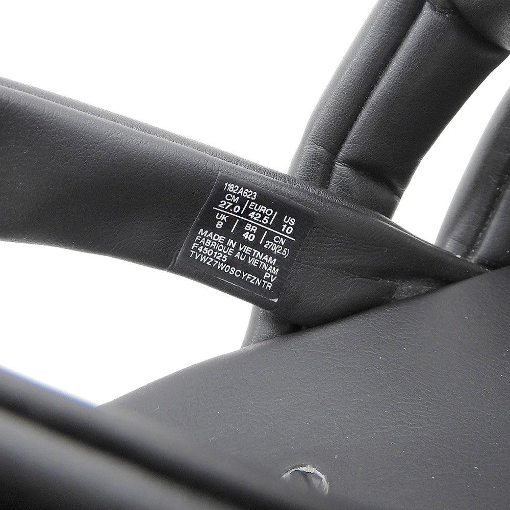 Onitsuka Taiger オニツカタイガー 美品 OTIGER STRAP レザー サンダル メンズ ブラック 27cm 1182A623 シューズ