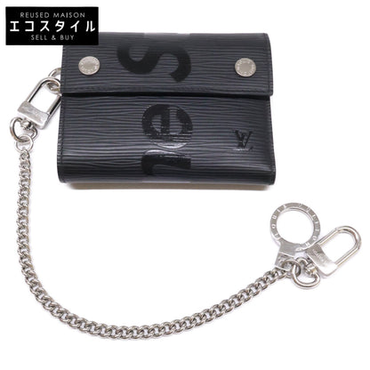 LOUIS VUITTON ルイヴィトン M67711 x supreme シュプリーム エピ 3つ折り財布 チェーンウォレット 三つ折り財布（小銭入れあり）