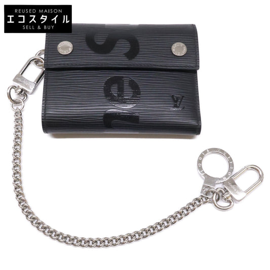 LOUIS VUITTON ルイヴィトン M67711 x supreme シュプリーム エピ 3つ折り財布 チェーンウォレット 三つ折り財布（小銭入れあり）