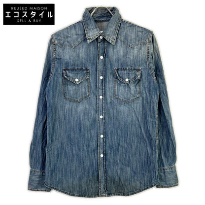 MARTIN MARGIELA マルタンマルジェラ S30DL0196 11年 ブルー エルボーパッチデニムウエスタンシャツ トップス