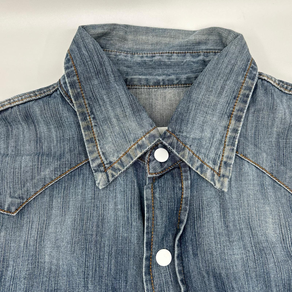 MARTIN MARGIELA マルタンマルジェラ S30DL0196 11年 ブルー エルボーパッチデニムウエスタンシャツ トップス