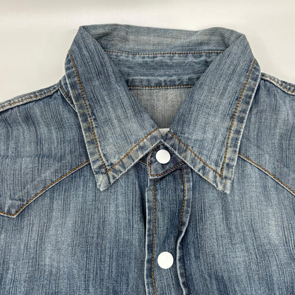 MARTIN MARGIELA マルタンマルジェラ S30DL0196 11年 ブルー エルボーパッチデニムウエスタンシャツ トップス