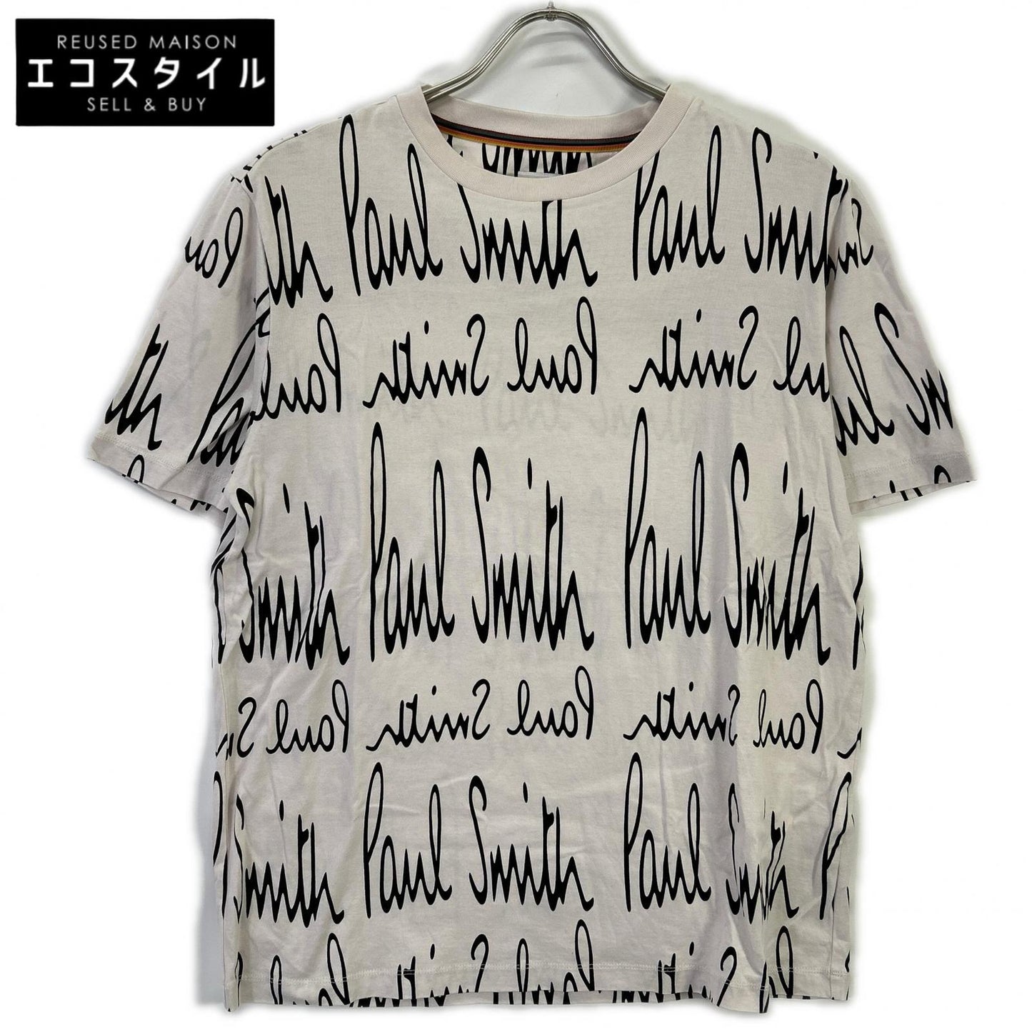 PaulSmith ポールスミス 203525 202U オフ ロゴプリント 半袖 Tシャツ トップス