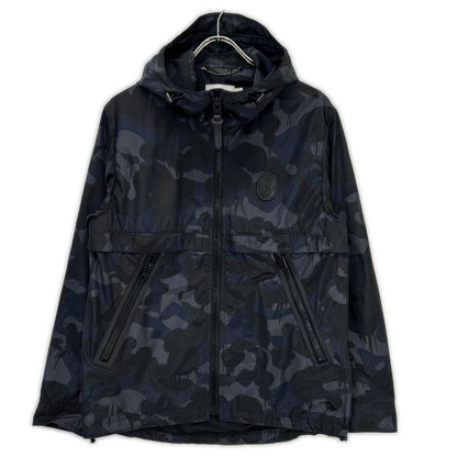 COACH コーチ 75815 ネイビー カモフラ ナイロン ZIP フーディーブルゾン ジャケット