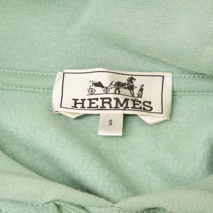 HERMES エルメス 【美品/国内正規】エトリエ・デカレ レザーパッチ プルオーバー パーカー トップス