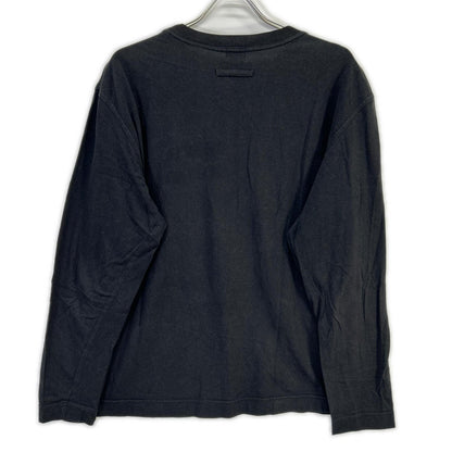 Jean Paul GAULTIER ジャンポールゴルチエ ブラック コットン プリント ロングスリーブTシャツ トップス