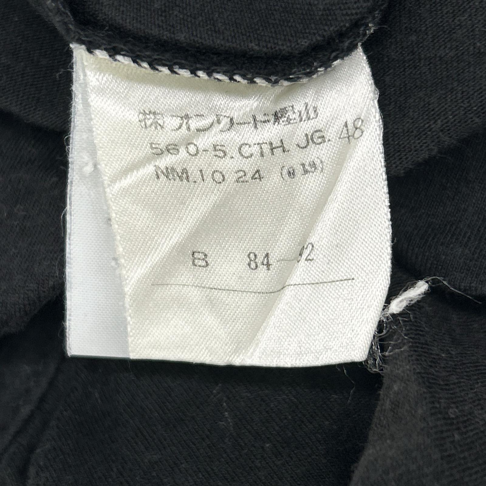 Jean Paul GAULTIER ジャンポールゴルチエ ブラック コットン プリント ロングスリーブTシャツ トップス