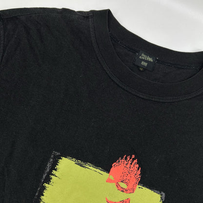 Jean Paul GAULTIER ジャンポールゴルチエ ブラック コットン プリント ロングスリーブTシャツ トップス