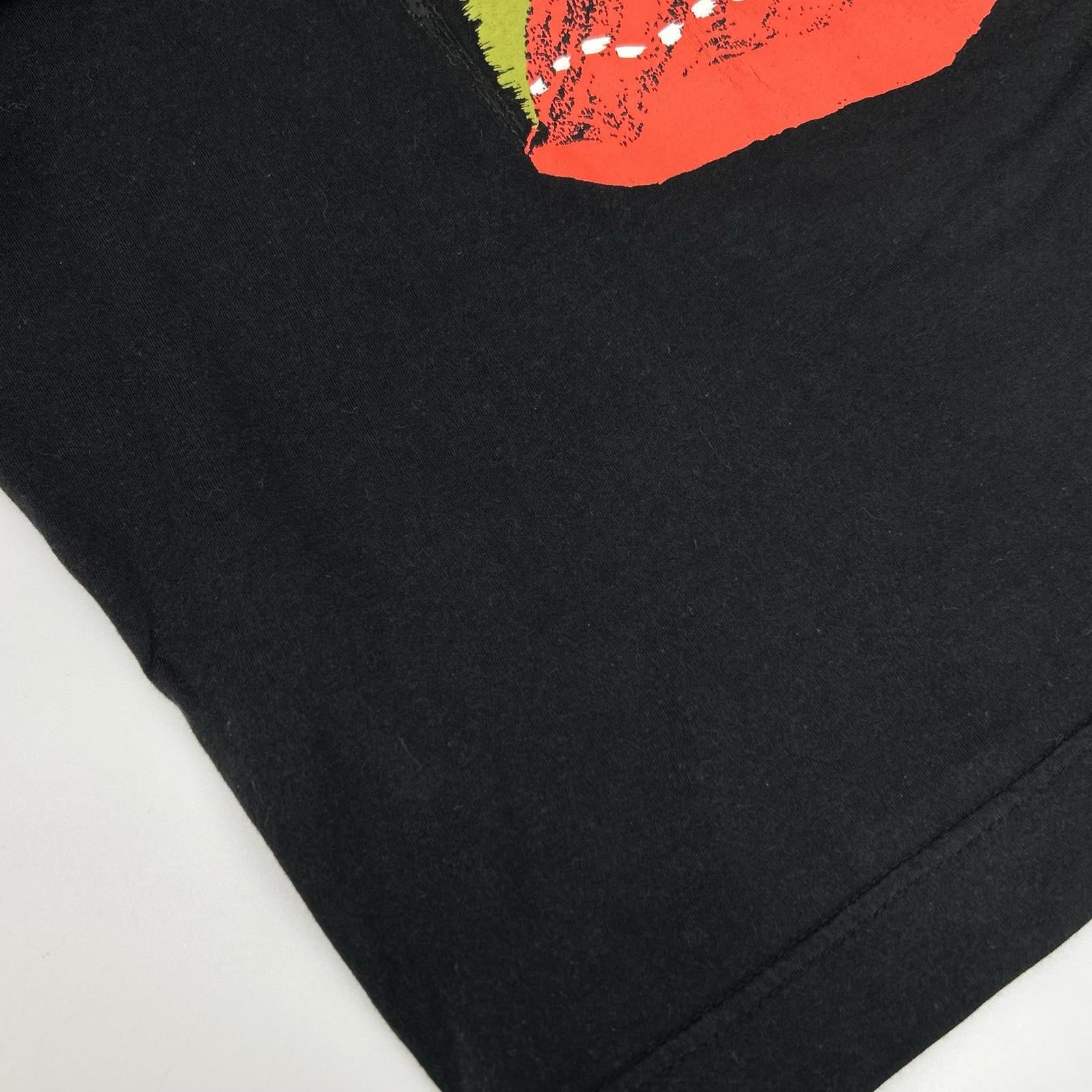Jean Paul GAULTIER ジャンポールゴルチエ ブラック コットン プリント ロングスリーブTシャツ トップス