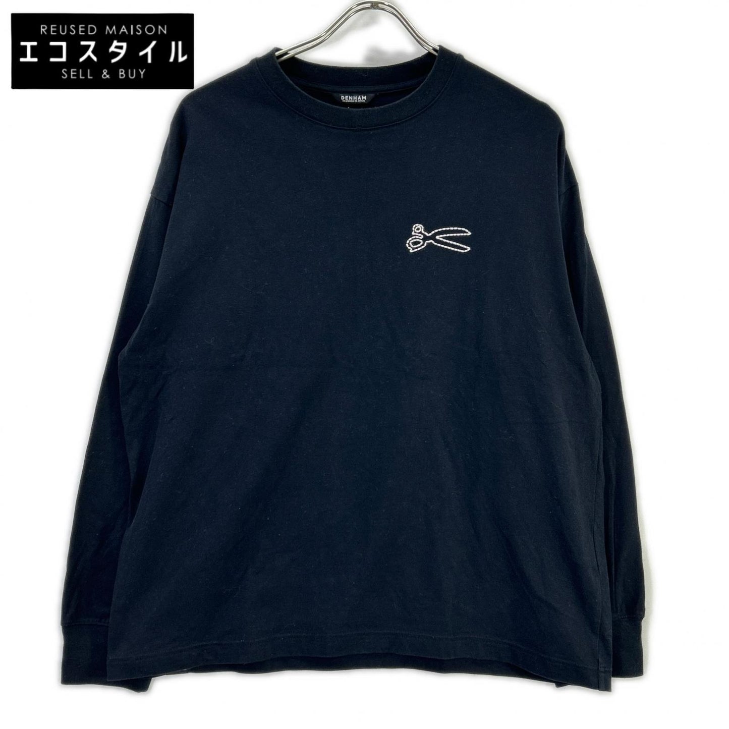 DENHAM デンハム 01-24-09-52-402 ネイビー CHAIN LS カットソー トップス