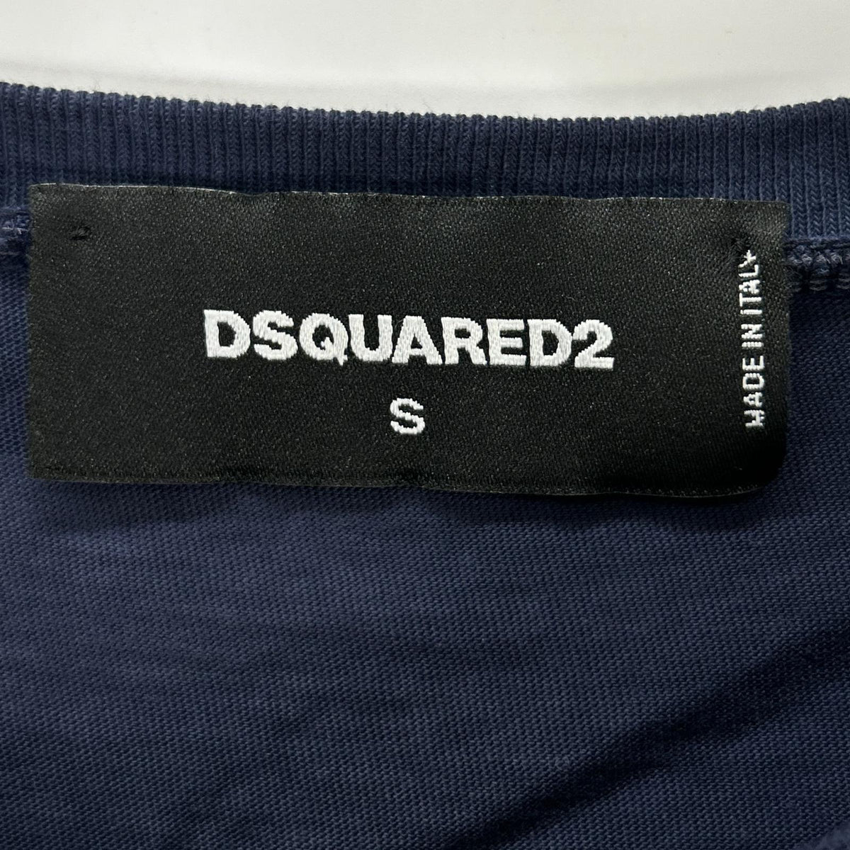 DSQUARED2 S74GD0584 S21600 19AW Cool Fit navy tiger logo-print T-shirt tops