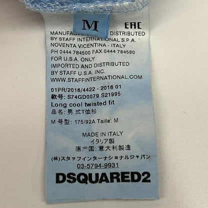 DSQUARED2 ディースクエアード S74GD0079 S21995 ブルー SURF CREW トップス