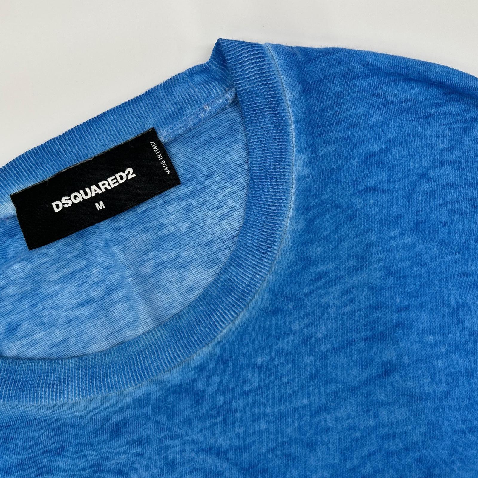 DSQUARED2 ディースクエアード S74GD0079 S21995 ブルー SURF CREW トップス