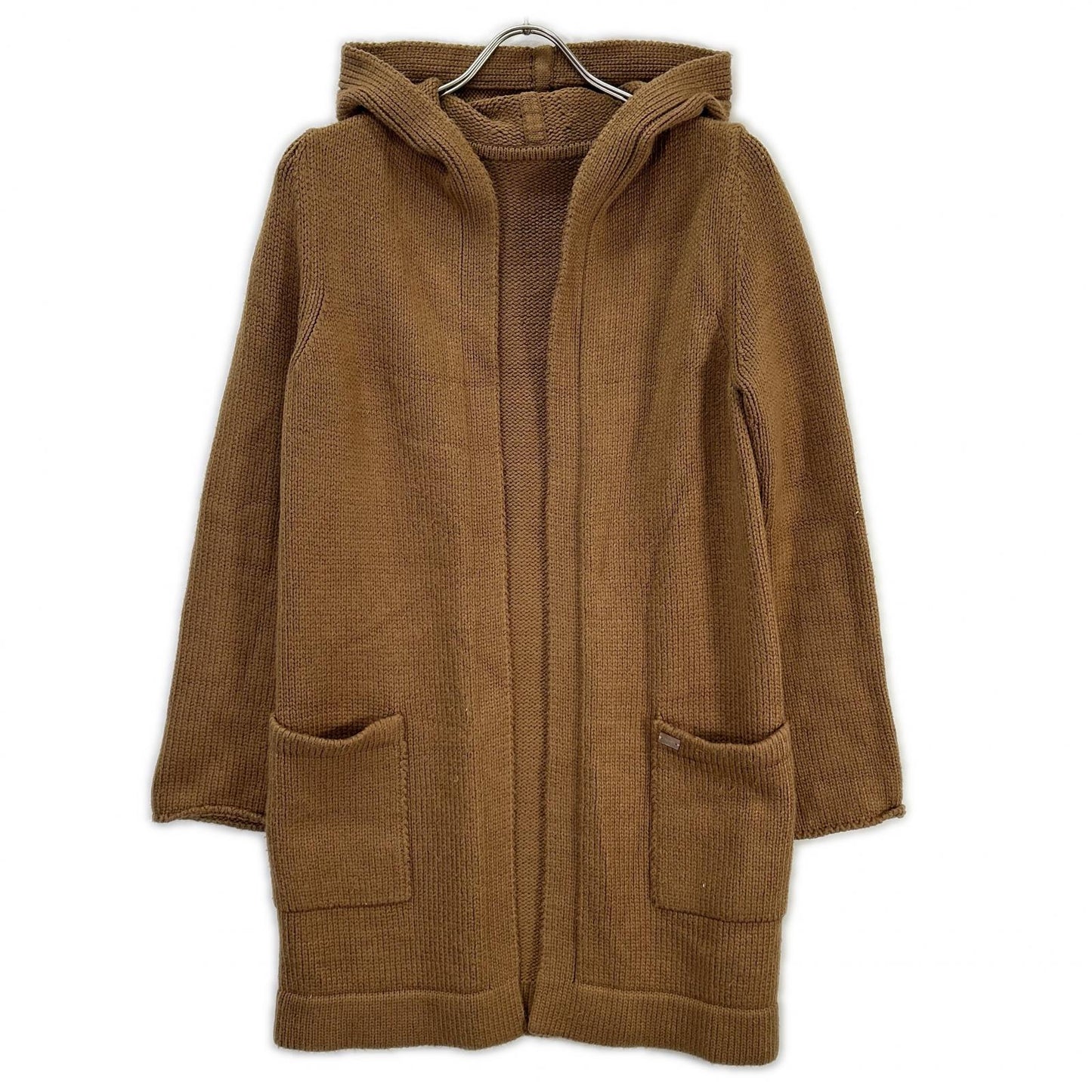 FOXEY フォクシー 38915 ブラウン コットン混 フーディカーディガン トップス