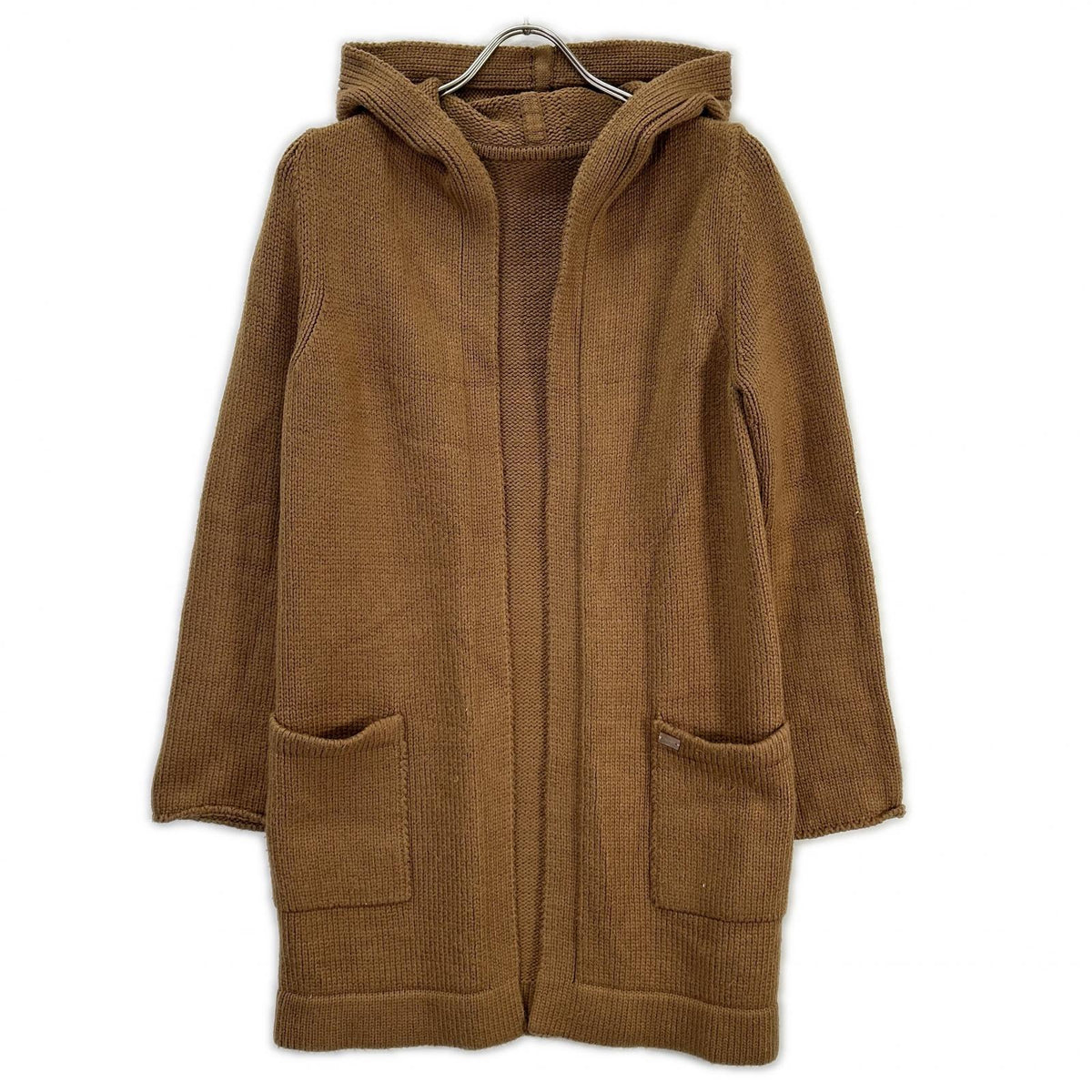 FOXEY フォクシー 38915 ブラウン コットン混 フーディカーディガン トップス