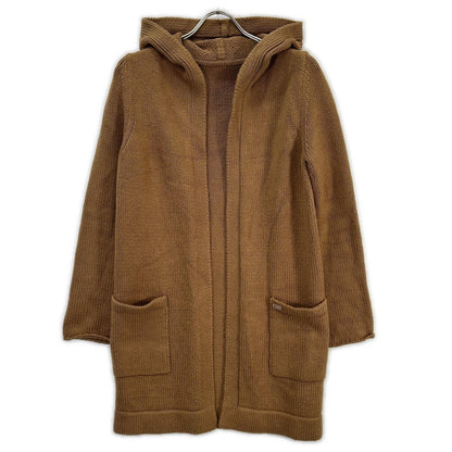 FOXEY フォクシー 38915 ブラウン コットン混 フーディカーディガン トップス