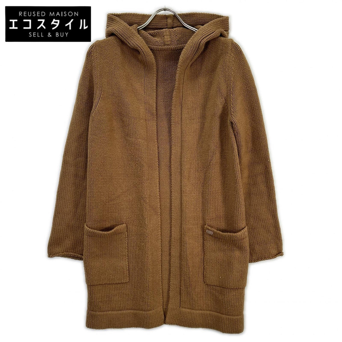 FOXEY フォクシー 38915 ブラウン コットン混 フーディカーディガン トップス