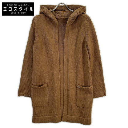 FOXEY フォクシー 38915 ブラウン コットン混 フーディカーディガン トップス