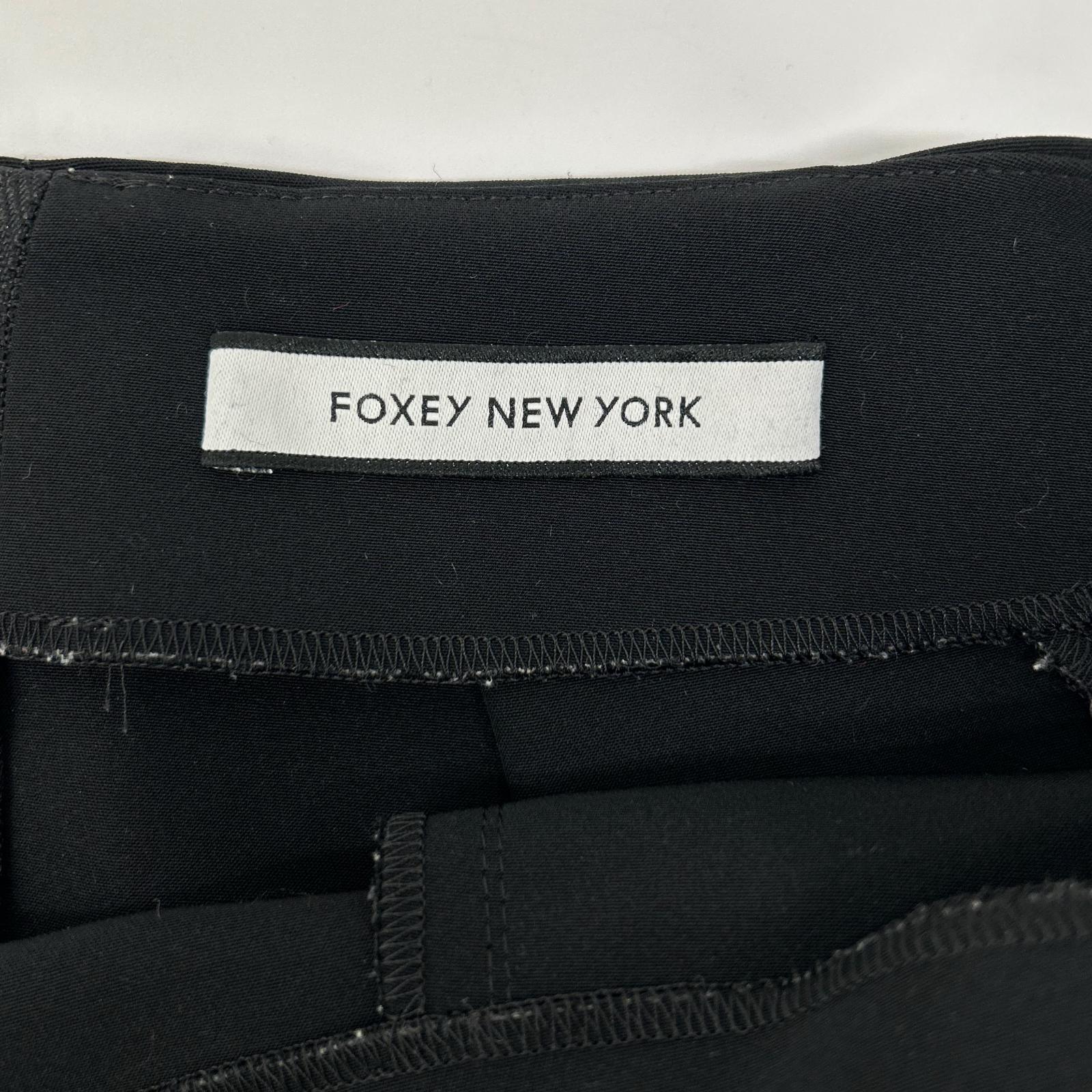 FOXEY NEW YORK フォクシーニューヨーク 32461 ブラック イリプスフレアー タック ミニスカート スカート