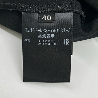 FOXEY NEW YORK フォクシーニューヨーク 32461 ブラック イリプスフレアー タック ミニスカート スカート