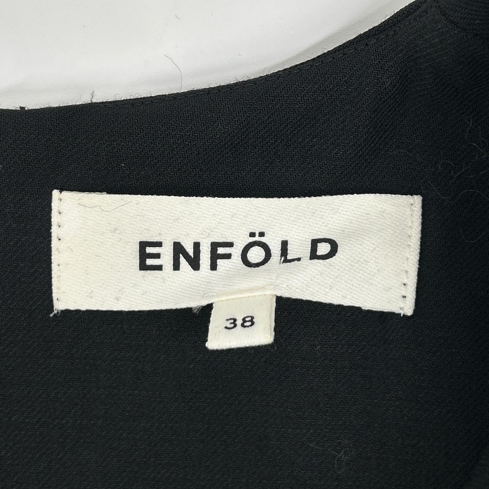 ENFOLD エンフォルド 300CA933-2820 ブラック コクーンバルーンワンピース ワンピース