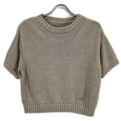 FOXEY フォクシー 43278 ベージュ リネン100 Knit Top Sable トップス