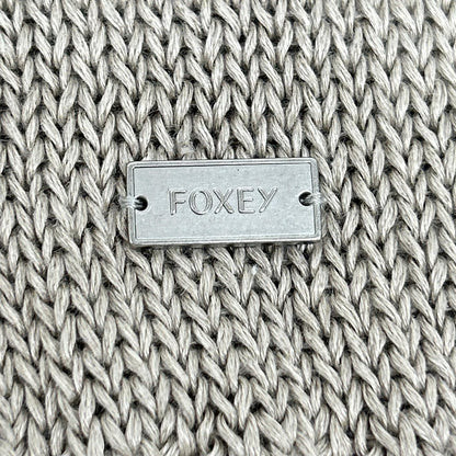 FOXEY フォクシー 43278 ベージュ リネン100 Knit Top Sable トップス