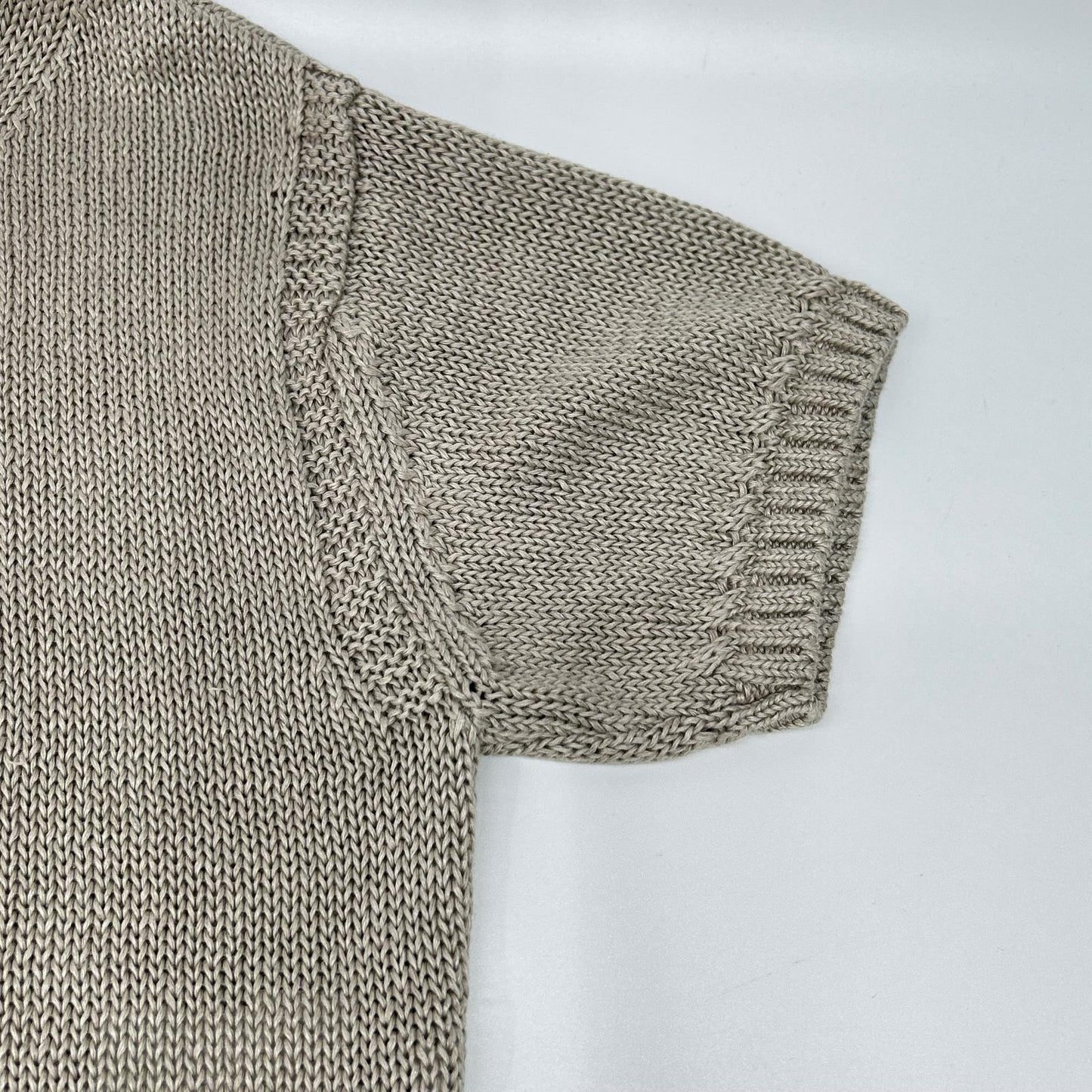 FOXEY フォクシー 43278 ベージュ リネン100 Knit Top Sable トップス
