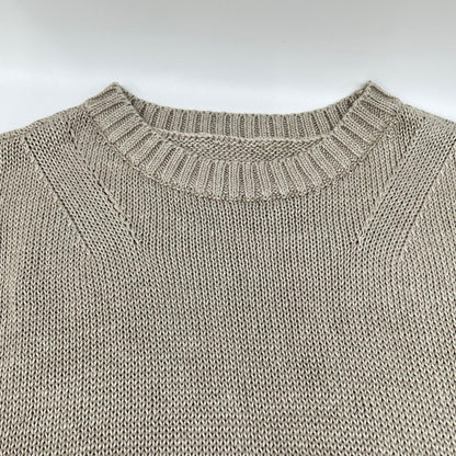FOXEY フォクシー 43278 ベージュ リネン100 Knit Top Sable トップス
