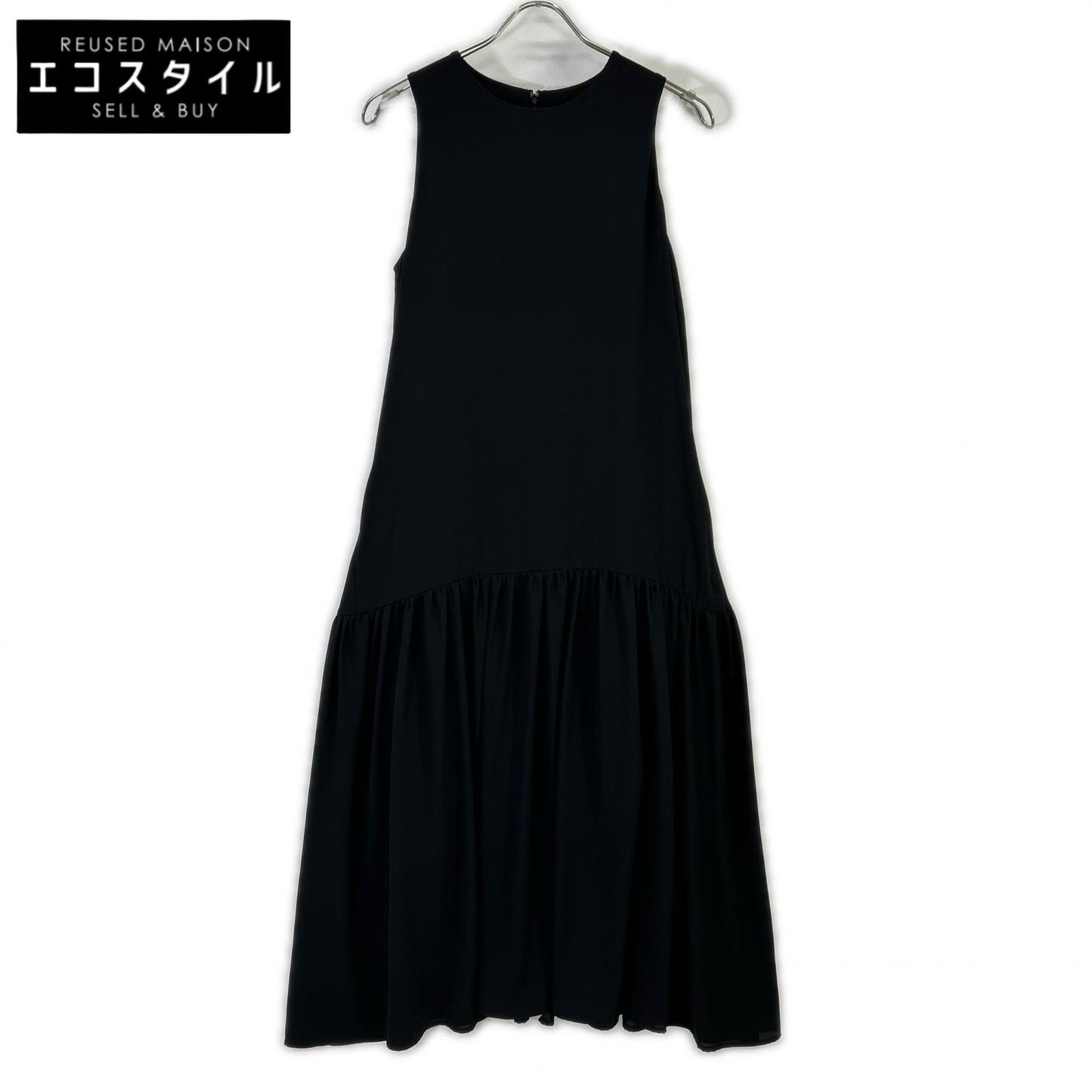 SALON adam et rope サロン アダムエロペ SHE-28130-B ブラック ノースリーブワンピース ワンピース