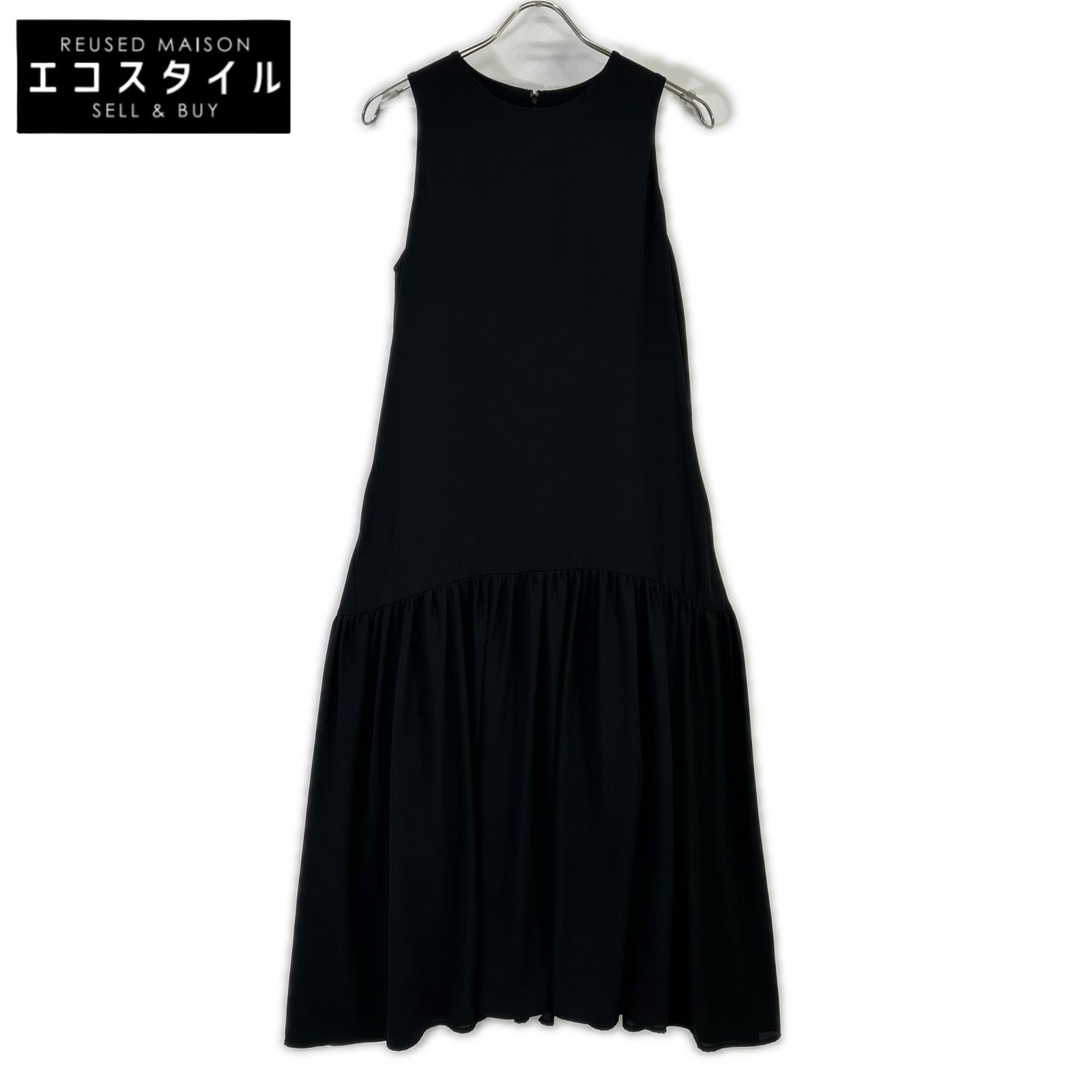 SALON adam et rope サロン アダムエロペ SHE-28130-B ブラック ノースリーブワンピース ワンピース