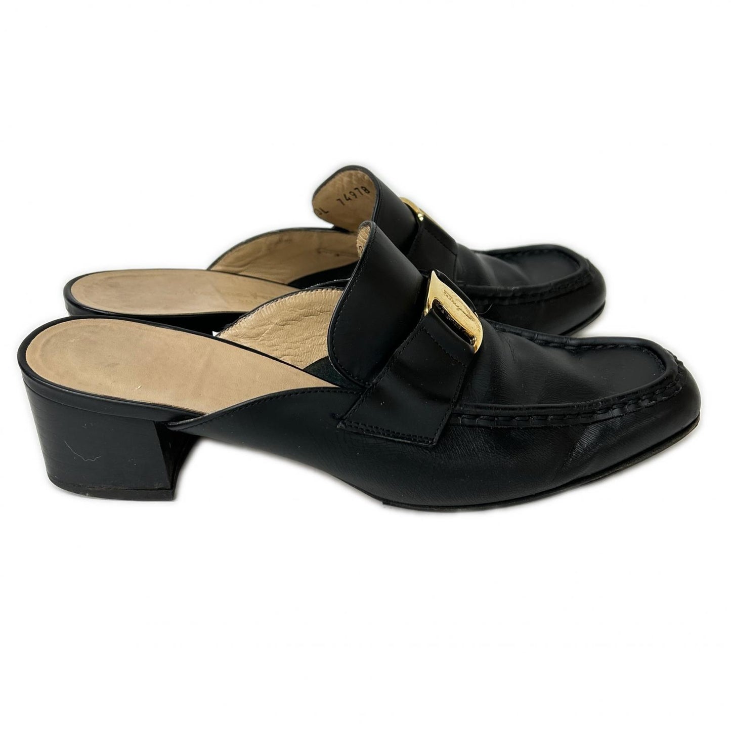 SalvatoreFerragamo サルバトーレフェラガモ Salvatore Ferragamo BOUTIQUE サルヴァトーレフェラガモブティック 74978 ガンチーニ レザー ミュール シューズ