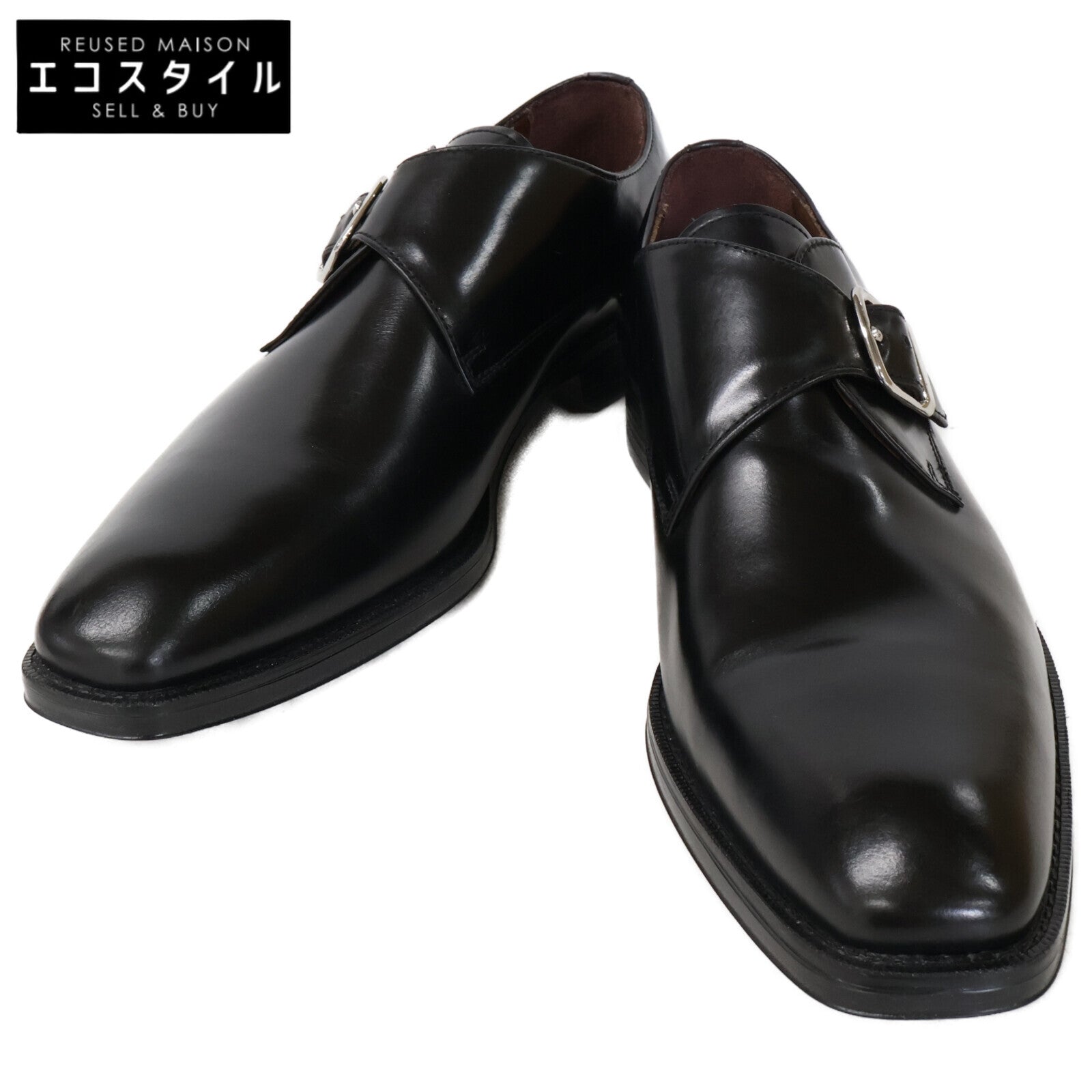 GIANCARLO MORELLI Giancarlo Morelli 【Excellent condition】GM01244 leather monk-strap shoes