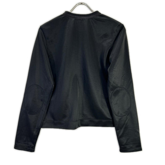 PRADA プラダ 34384 ブラック 10年 JERSEY RASO エルボーパッチ カーディガン トップス