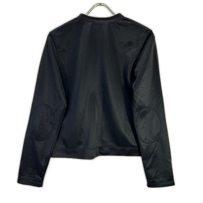 PRADA プラダ 34384 ブラック 10年 JERSEY RASO エルボーパッチ カーディガン トップス