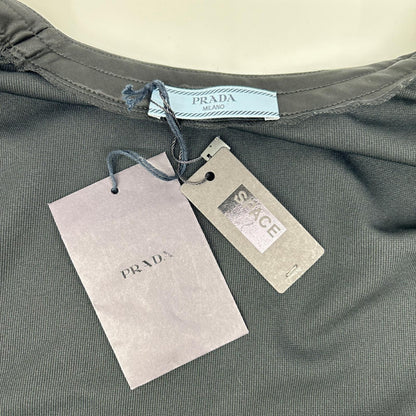 PRADA プラダ 34384 ブラック 10年 JERSEY RASO エルボーパッチ カーディガン トップス