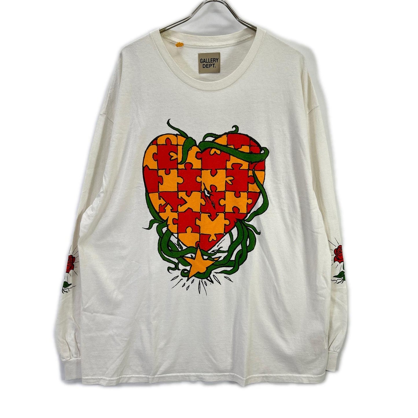 GALLERY DEPT ギャラリーデプト パズルハートロングスリーブTシャツ トップス