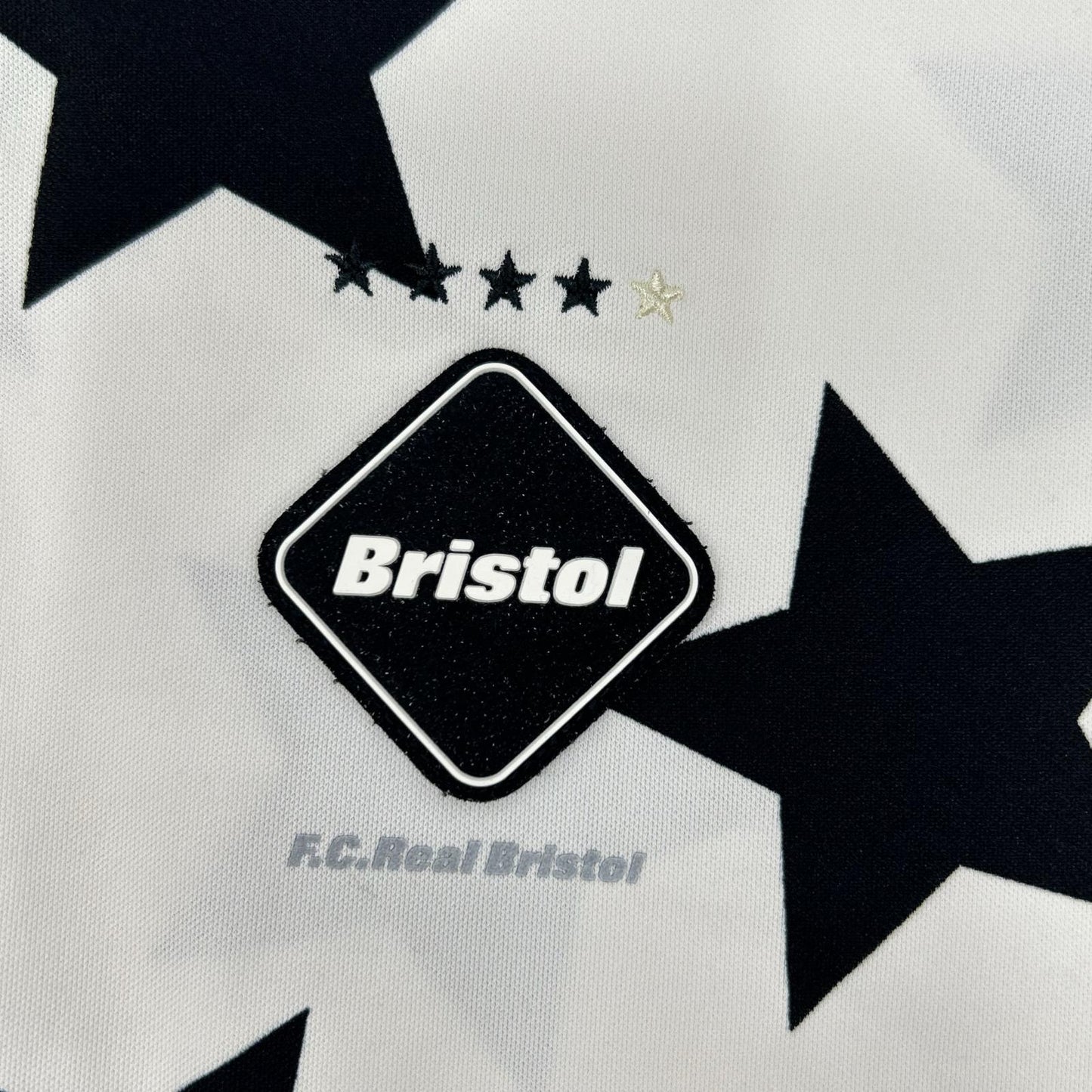 F.C.Real Bristol エフシーリアルブリストル FCRB-230036 ホワイト スター ポロシャツ トップス