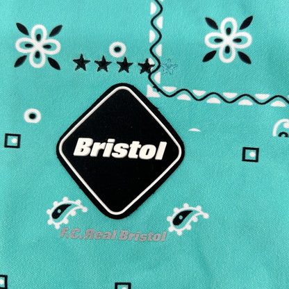 F.C.Real Bristol エフシーリアルブリストル FCRB-23036 グリーン ペイズリー ポロシャツ トップス