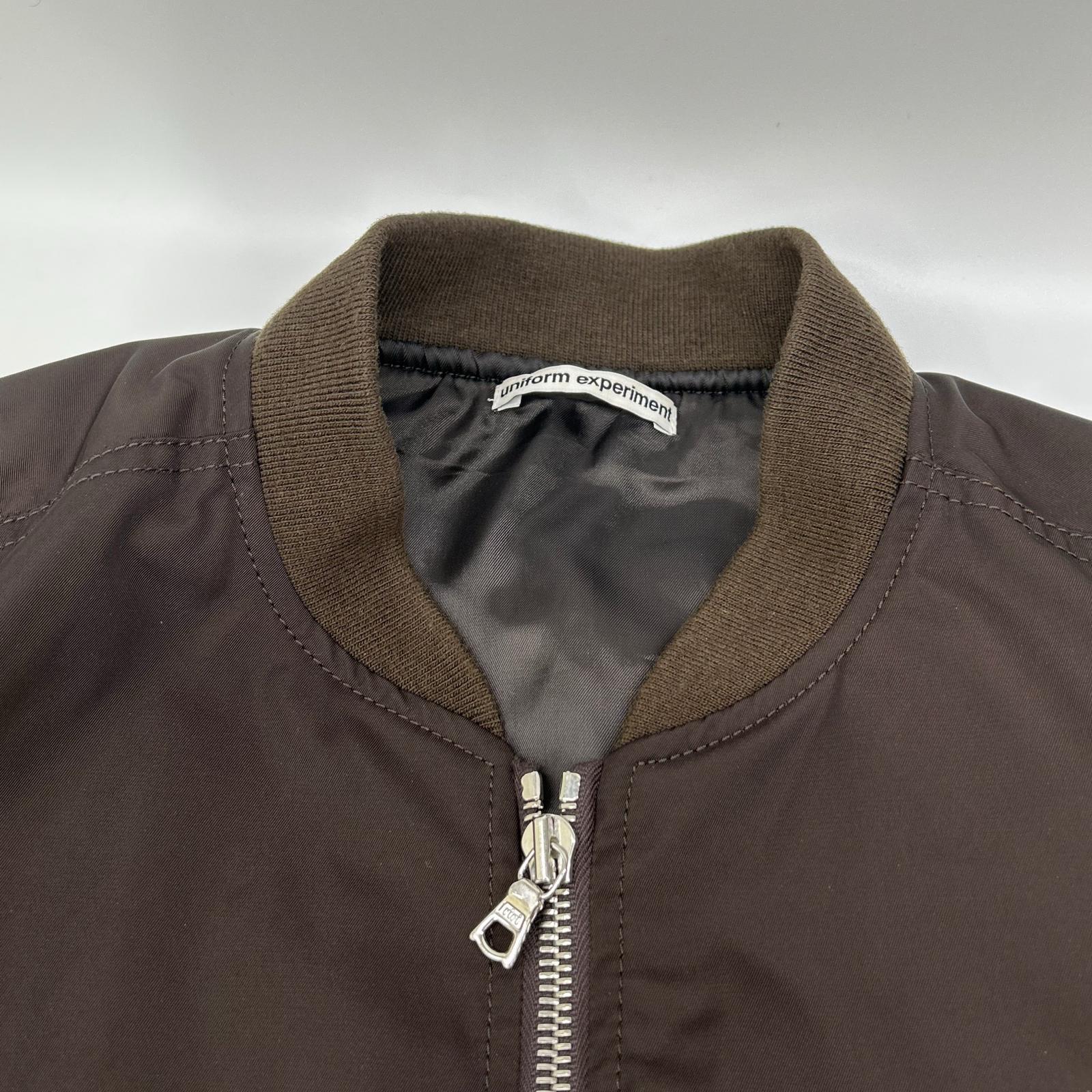 uniform experiment ユニフォームエクスペリメント UE-242000 ブラウン FLIGHT JACKET ジャケット