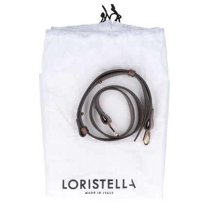 LORISTELLA ロリステッラ キャンバス/レザー フラップ 2WAY トートバッグ