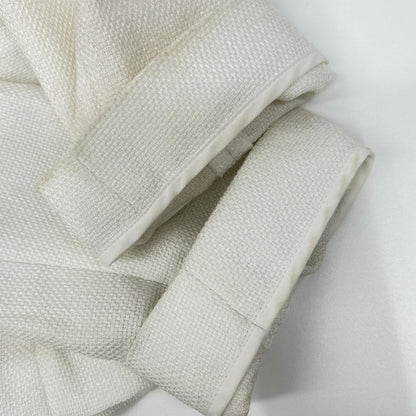 ANAYI Anayi 102411-10-270-01-340 White Mixed-Tweed Collarless Jacket Jacket