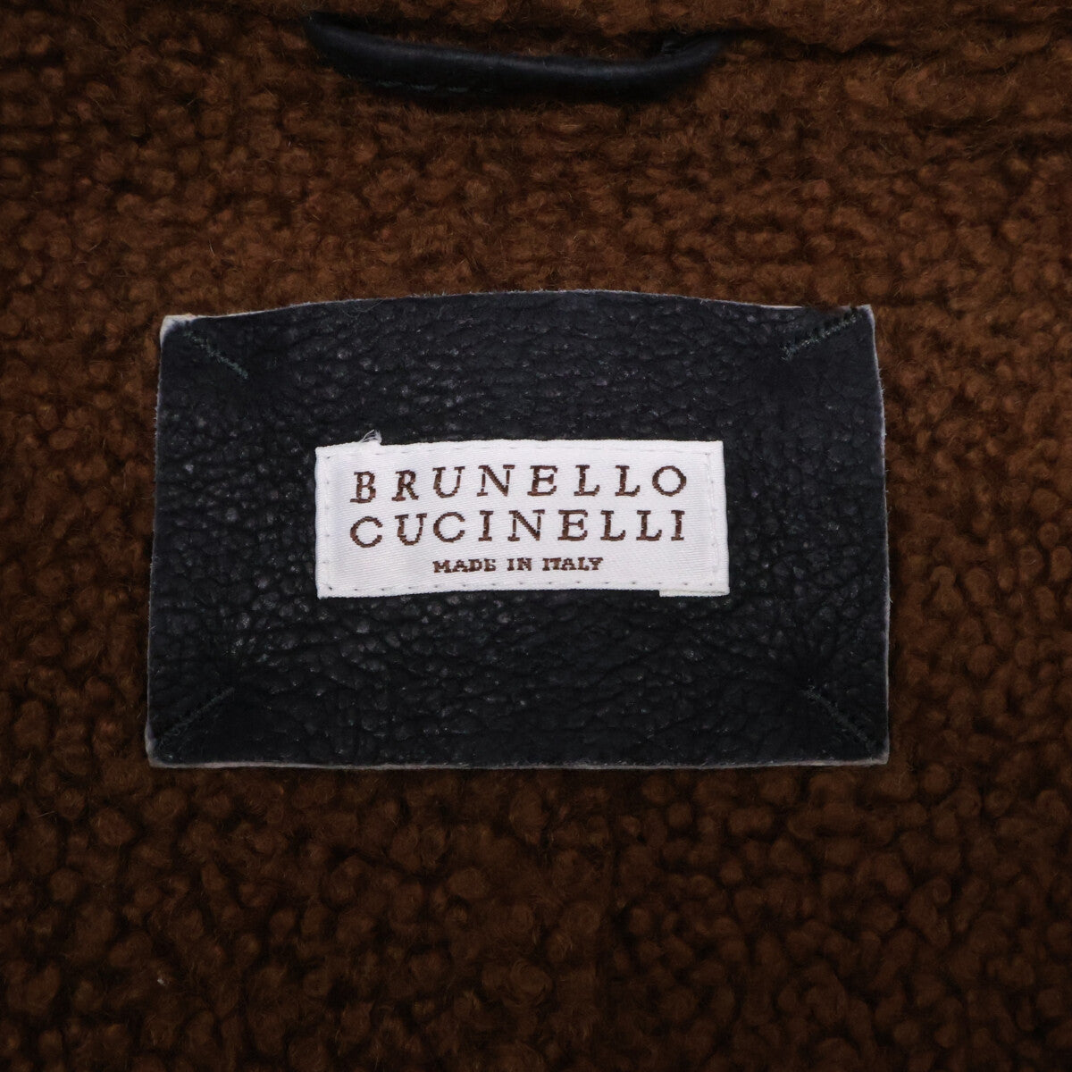 BRUNELLO CUCINELLI ブルネロクチネリ 【美品/国内正規】MPMCL1886 シープスキン ムートン ジップアップ ブルゾン ジャケット