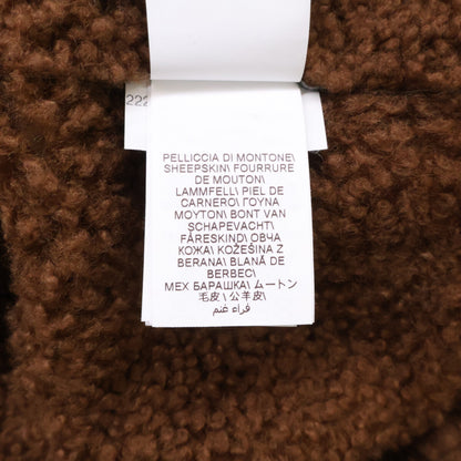 BRUNELLO CUCINELLI ブルネロクチネリ 【美品/国内正規】MPMCL1886 シープスキン ムートン ジップアップ ブルゾン ジャケット