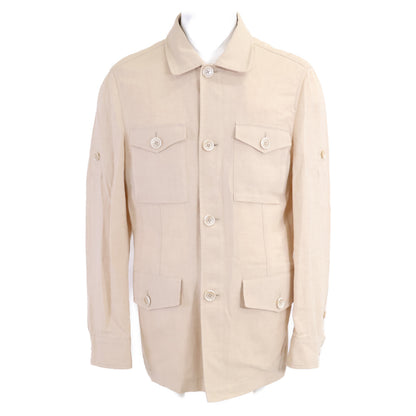 BRUNELLO CUCINELLI Brunello Cucinelli [Like New/Official Domestic Product] MW4946874 Linen×Wool Safari Jacket