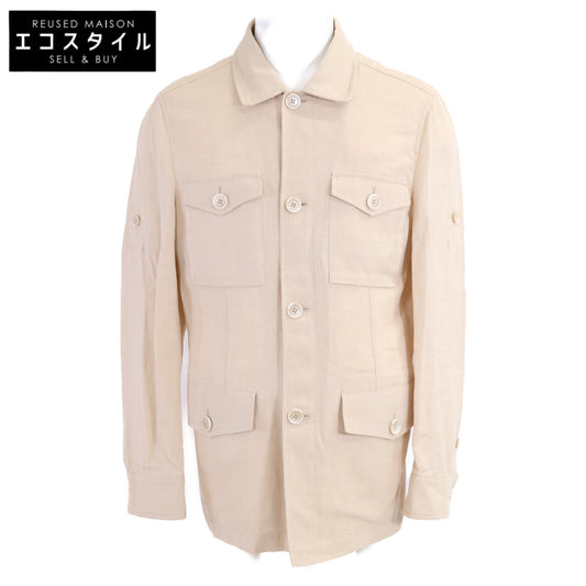 BRUNELLO CUCINELLI ブルネロクチネリ 【新品同様/国内正規】MW4946874 リネンｘウール サファリジャケット ジャケット