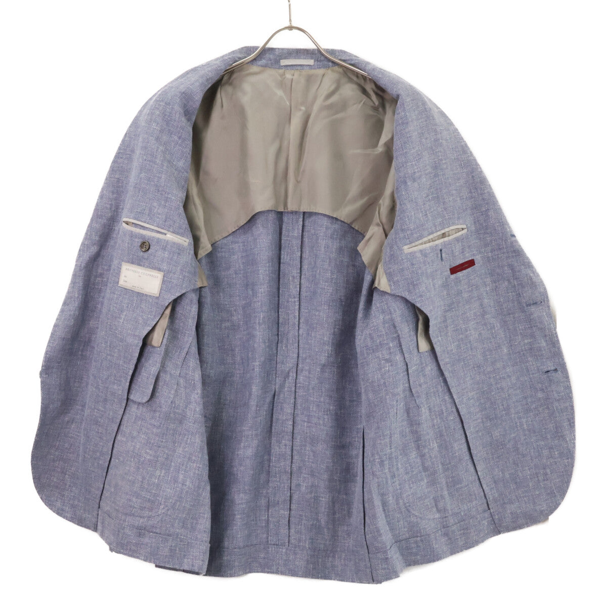 BRUNELLO CUCINELLI ブルネロクチネリ 【国内正規】MD4957BND リネンｘウールｘシルク 段返り3Bテーラード ジャケット