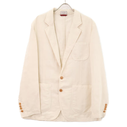 BRUNELLO CUCINELLI ブルネロクチネリ 【美品/国内正規/23年製】M291D6181P リネンｘコットン 段返り3Bテーラード ジャケット